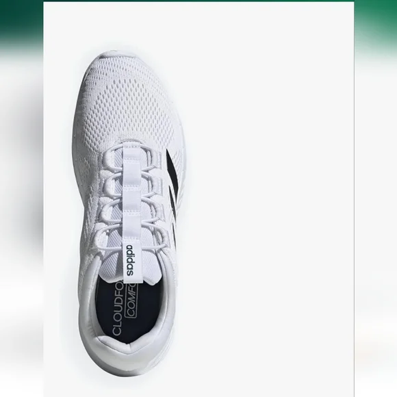 Adidas Men's White and Black Athletic Shoes - Picture 3 of 14